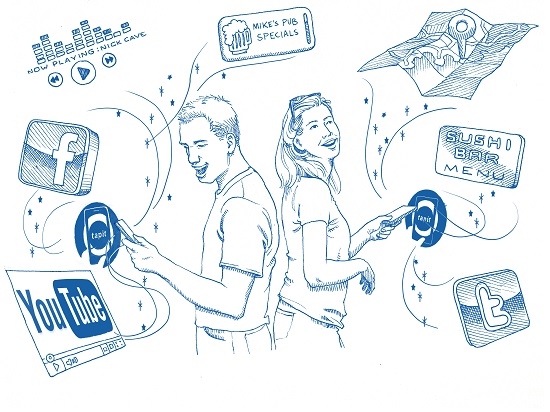 Slide on uses of NFC for Marketing