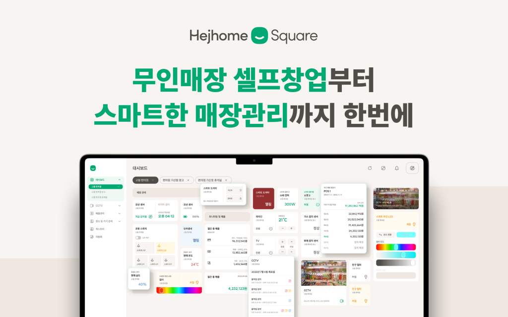 무인매장 특화 IoT 플랫폼, '헤이홈 스퀘어' 런칭