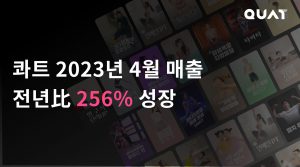 운동앱 콰트, 역대 최고 실적…전년比 256% 성장