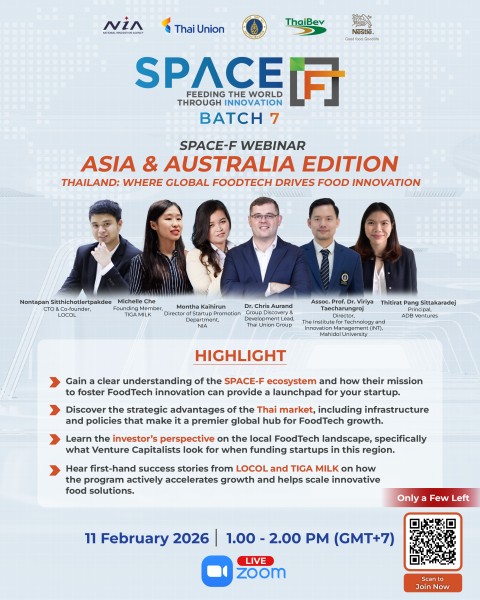 SPACE-F Webinar to Guide Asia & Australia FoodTech Founders on Regional Scale-Up