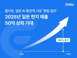 인공지능 데이터 및 솔루션 ‘플리토’, 일본 시장 매출 180% 급증하며 2025년 창사 이래 최대 실적 달성