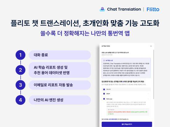 플리토, ‘챗 트랜스레이션’ 초개인화 고도화…AI 자동 추천 용어 탑재