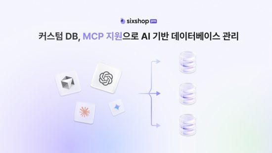 식스샵 프로, AI로 웹 DB까지 만든다…MCP 기반 커스텀 DB 연동 출시